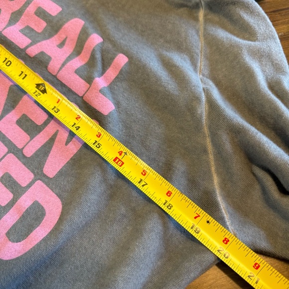 Free city We are All broken Hearted Gray Distressed Studded Hoodie Pullover L - Picture 5 of 10